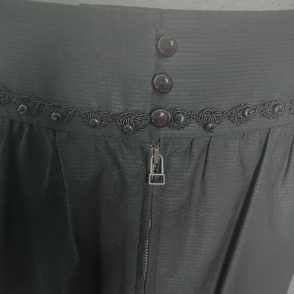 Anthropologie Leifsdottir Black Mini Skirt 10 - Picture 5 of 8